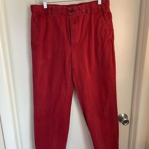 (EUC) Red Brooks Brothers Khakis 33x32